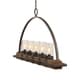 preview thumbnail 3 of 5, Uttermost Atwood Weathered Bronze 5-light Rustic Linear Chandelier