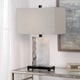 preview thumbnail 6 of 4, Uttermost Vanda Polished Nickel Stone Table Lamp