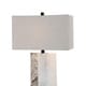 preview thumbnail 3 of 4, Uttermost Vanda Polished Nickel Stone Table Lamp
