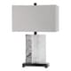 preview thumbnail 1 of 4, Uttermost Vanda Polished Nickel Stone Table Lamp