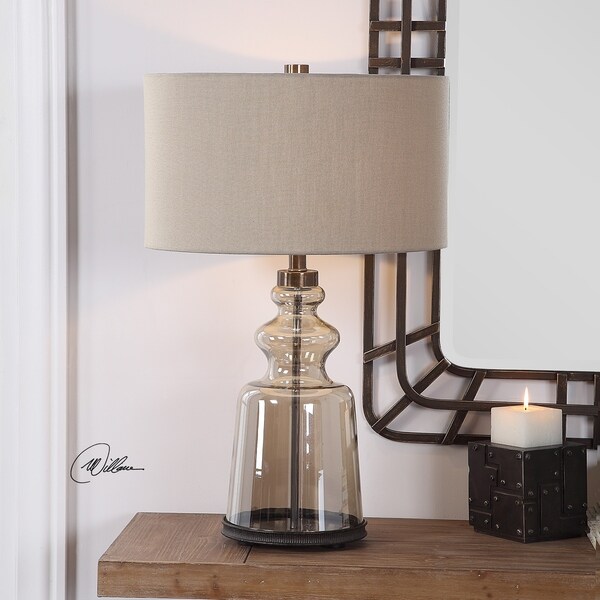 rustic glass table lamps