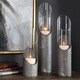 preview thumbnail 3 of 2, Uttermost Karter Iron and Glass Candleholders (Set of 3)
