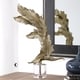 preview thumbnail 4 of 2, Uttermost Fall Leaves Antiqued Silver Champagne Sculpture