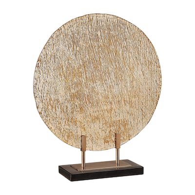 Uttermost Layan Black Art Glass Charger