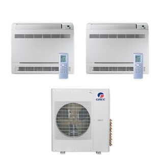 Gamst36 Split System Gree MULTI36CCONS207 - 36,000 BTU Multi21+ Dual-Zone Floor Console Mini ...