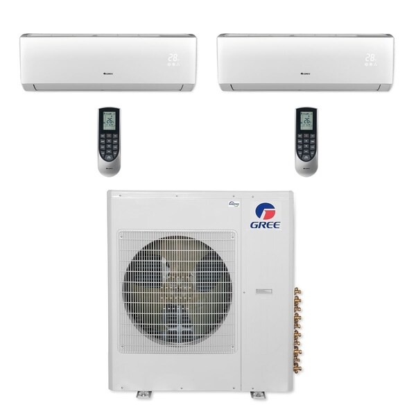 Gree MULTI36CVIR208 - 36,000 BTU Multi21+ Dual-Zone Wall Mount Mini Split A/C Heat Pump 208-230V (18-24) (A/C & Heater)