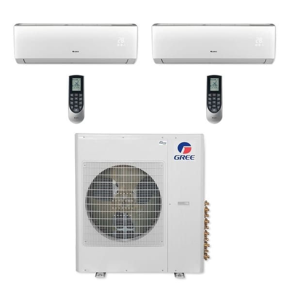 Gree MULTI42CVIR208 - 42,000 BTU Multi21+ Dual-Zone Wall Mount Mini Split A/C Heat Pump 208-230V (18-24) (A/C & Heater)