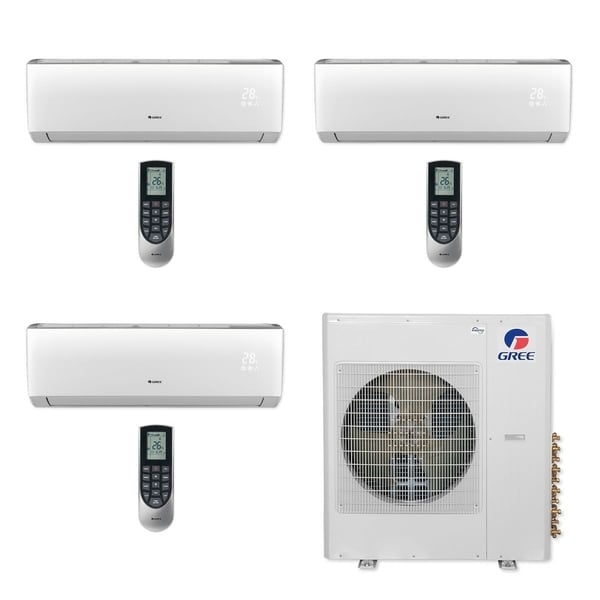 Gree MULTI42CLIV301 - 42,000 BTU Multi21+ Tri-Zone Wall Mount Mini Split A/C Heat Pump 208-230V (9-9-12) (A/C & Heater)