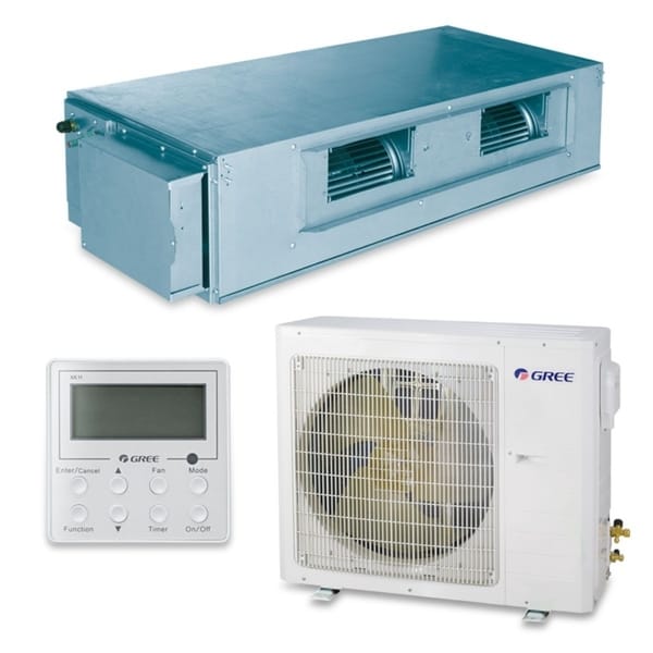 Gree UMAT30HP230V1AD-S - 30,000 BTU 16 SEER Concealed Duct Ductless Mini Split A/C Heat Pump 208-230V (A/C & Heater)