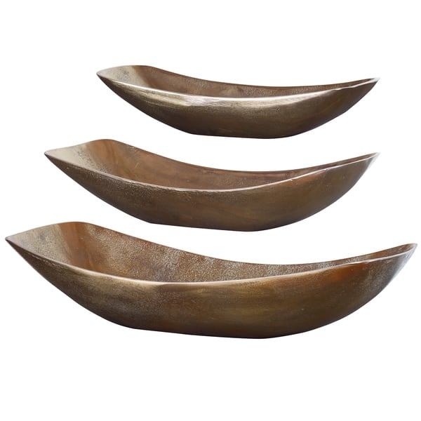slide 2 of 2, Uttermost Anas Antique Brass Bowls (Set of 3)