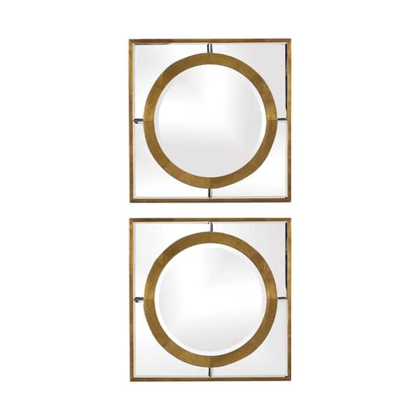 Uttermost Gaza Gold Square Mirrors (Set of 2) Antique Gold Overstock 25612451