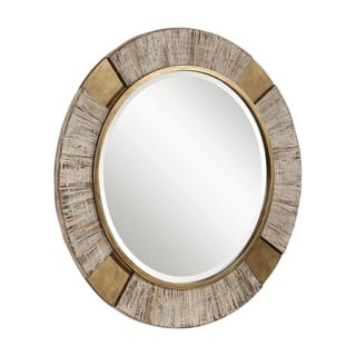 Uttermost Reuben Gold Round Mirror - Antique Gold