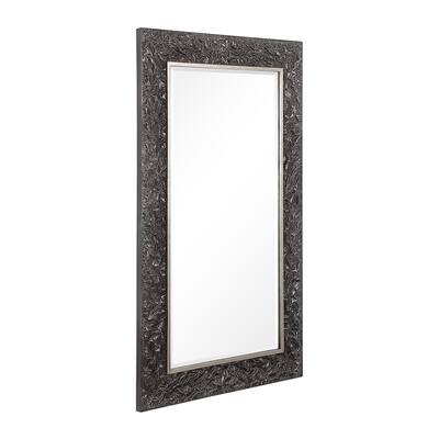 Uttermost Axel Textured Steel Large Mirror - Black
