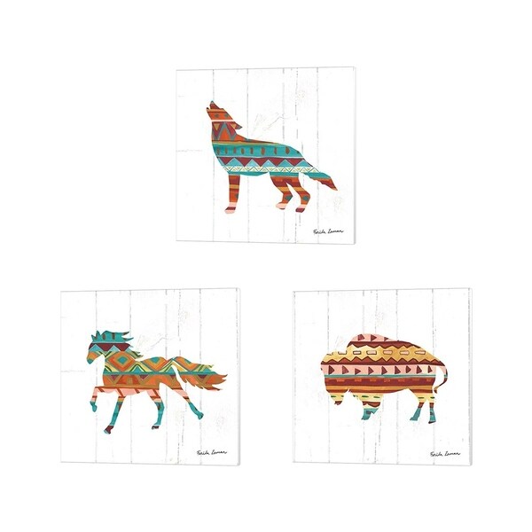 Farida Zaman 'Southwestern Vibes' Canvas Art (Set of 3)