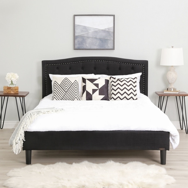 Abbyson Mandy Tufted Upholstered Bed. Opens flyout.