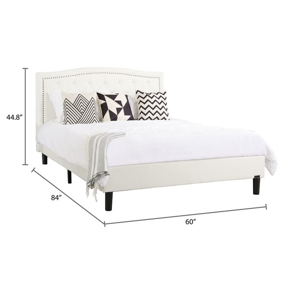 Abbyson Mandy Tufted Upholstered Bed