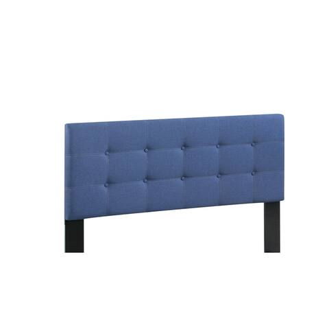 Lyke Home Button Tufted Navy Full Headboard By Discount On Buffet