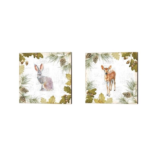 Emily Adams 'Into the Woods B' Canvas Art (Set of 2)