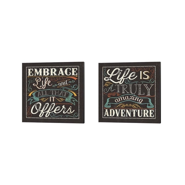 Pela Studio 'Life is Color' Canvas Art (Set of 2)