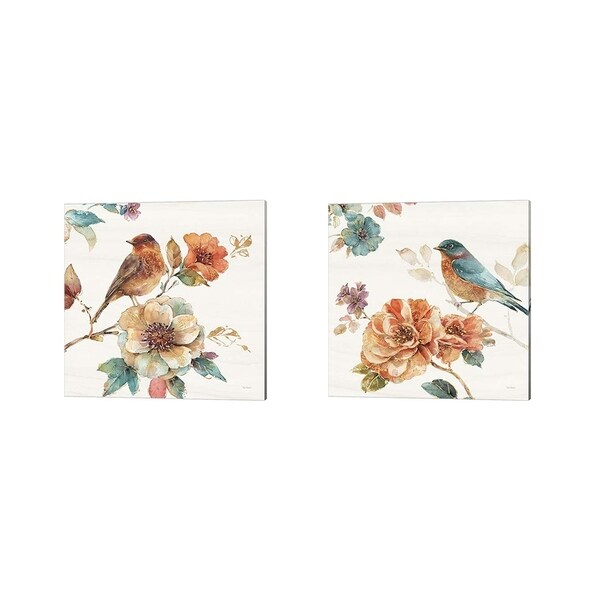 Lisa Audit 'Spiced Nature Soft White' Canvas Art (Set of 2)