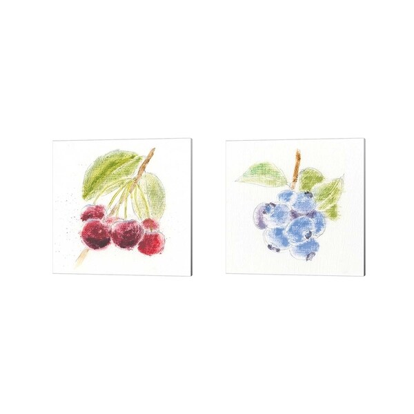 Emily Adams 'Garden Delight A' Canvas Art (Set of 2)