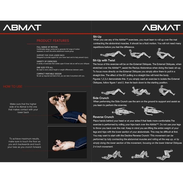 Other | Elite Sportz Equipment Ab Mat High Density Foam Sit Up Mats Comfortable 654d0fb387a2f56e66fa296f