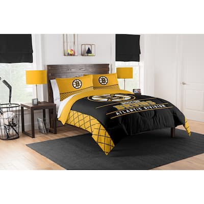 NHL Boston Bruins Draft 3 Piece King Comforter Set