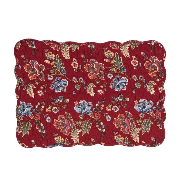 Shop Lizbeth Cotton Quilted Placemat Set of 6 Free Shipping On Orders