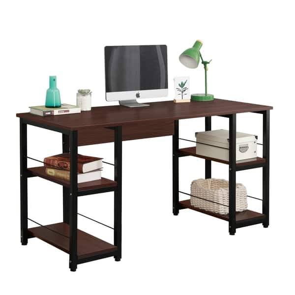 Shop Soges Metal Modern Office 4 Shelf Computer Desk And