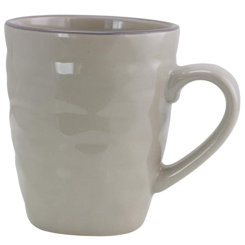 Elama Tahitian Waves 6-Piece 12 oz. Mug Set with Stand