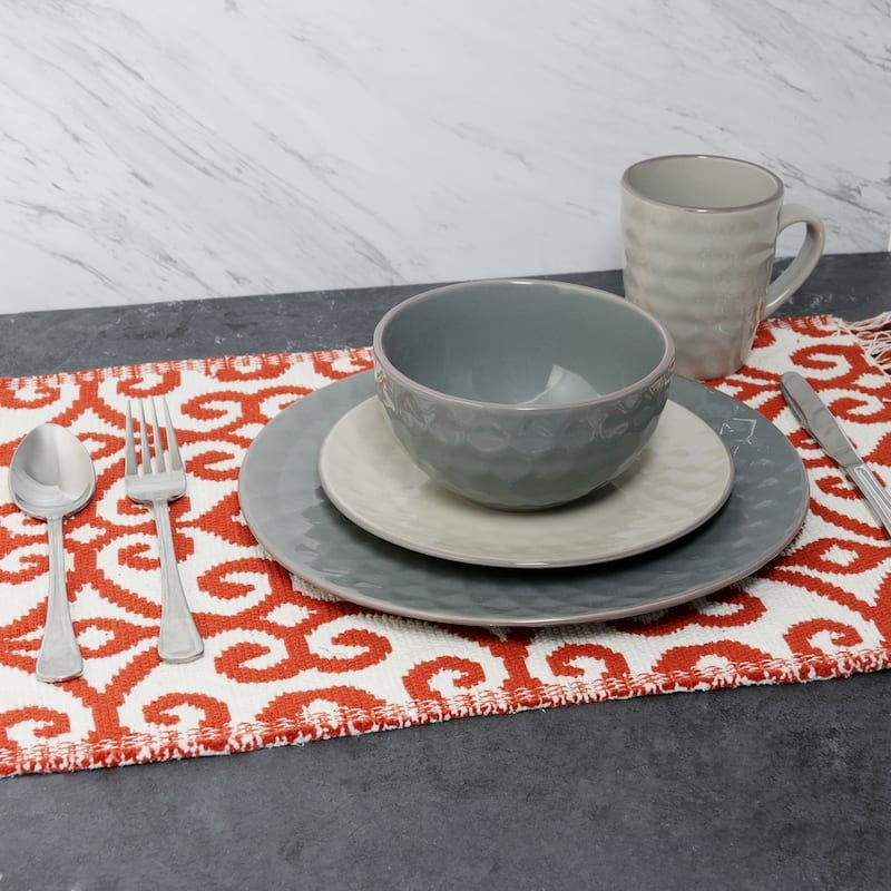 Elama Tahitian Pearl 16-Piece Dinnerware Set