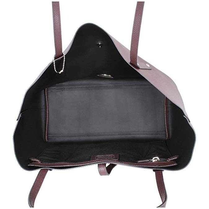 coach oxblood tote