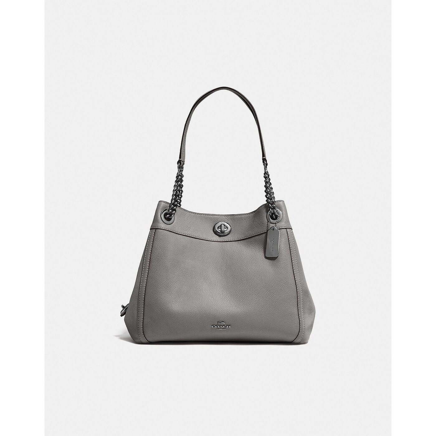 grey coach handbag