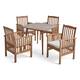 Option Teak Finish  + Cream Cushion