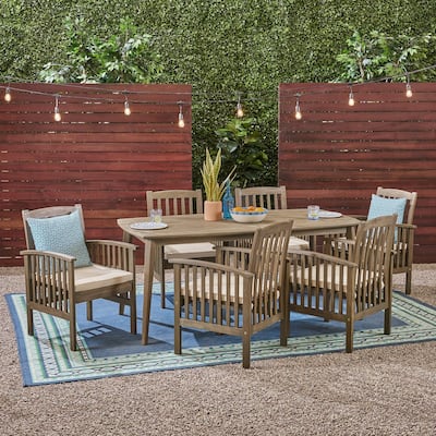 Casa Rectangular Outdoor 7-piece Dining Set by Christopher Knight Home