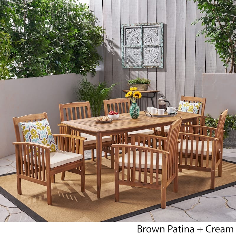 Casa Rectangular Outdoor 7-piece Dining Set by Christopher Knight Home