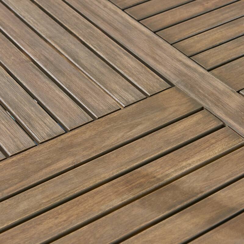 Casa Outdoor 7 Piece Acacia Dining Set by Christopher Knight Home - N/A