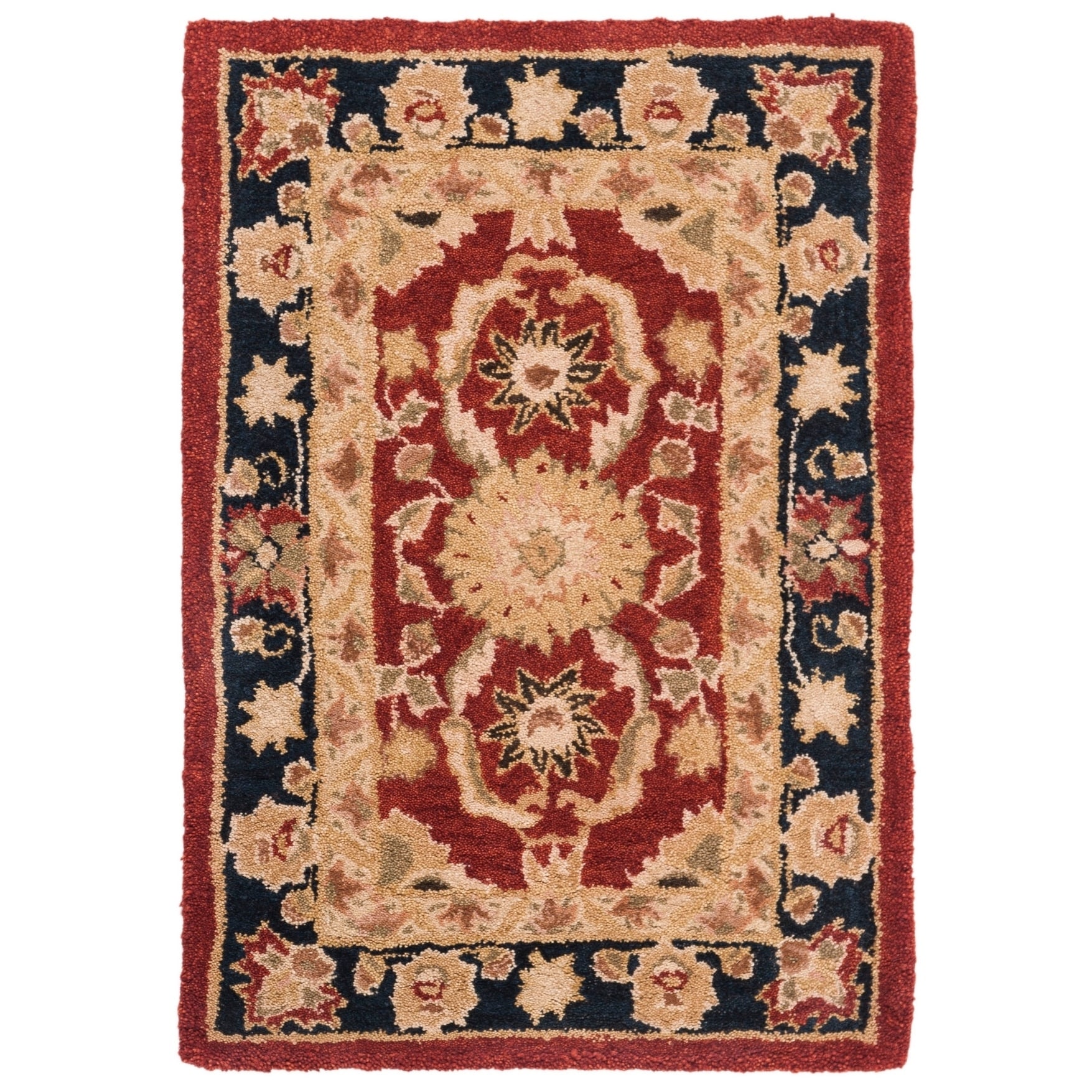 Handmade Oushak Traditional Red Wool Rug (2 X 3)