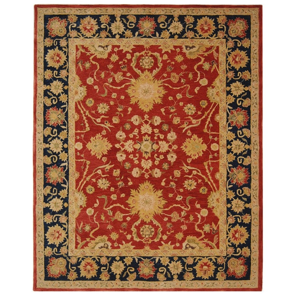 Safavieh Handmade Oushak Traditional Red Wool Rug (6 x 9)