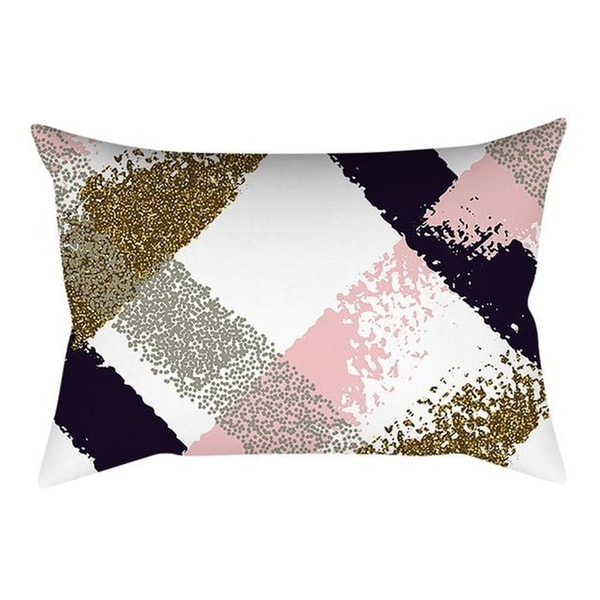 Pink Small Fresh Printing Square Pillowcase 20997428-200