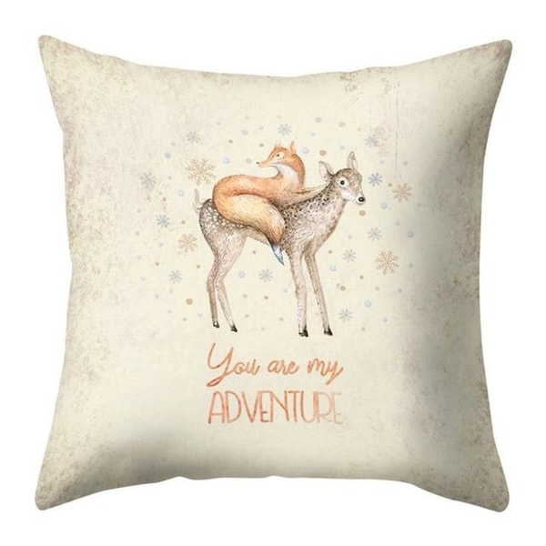Merry Christmas Throw Pillow Case Elk pattern 21297552-338