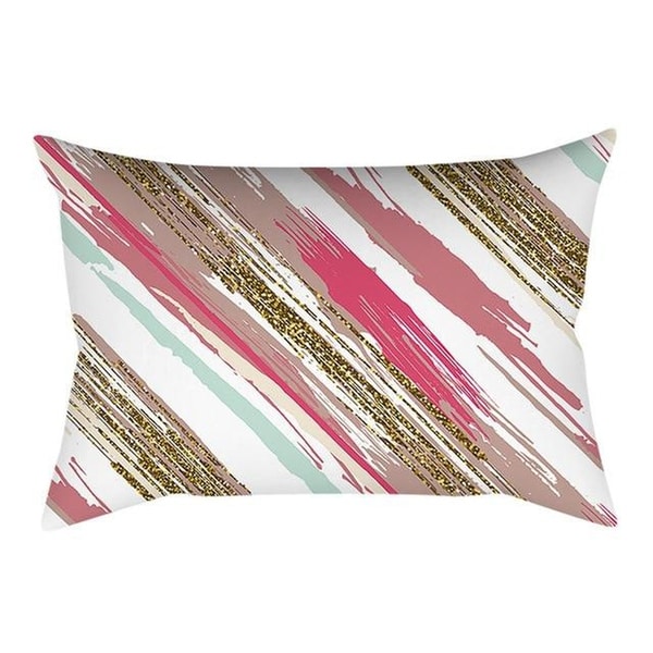 Pink Small Fresh Printing Square Pillowcase 20997428-190