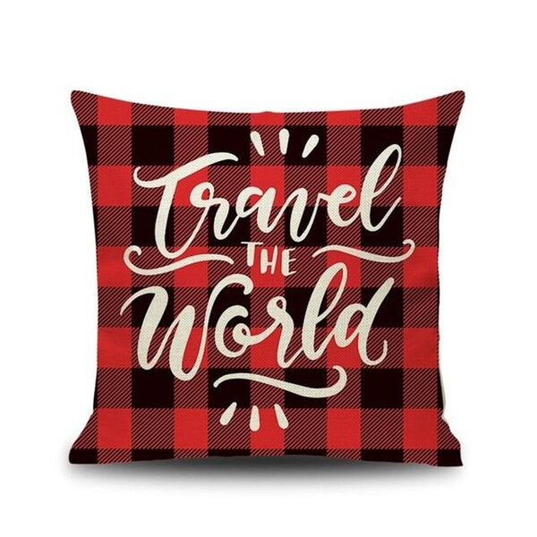 Merry Christmas Printed Throw Pillow Case 45x45cm 20991024-183