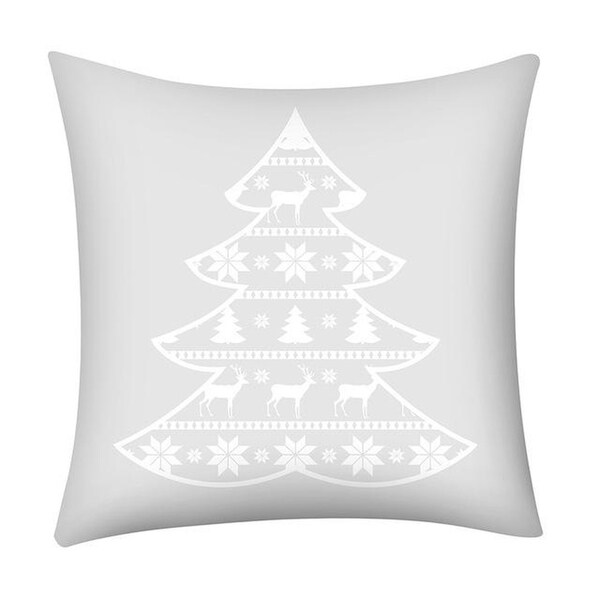 Merry Christmas Print Throw Pillow Case Snowflake 21296973-257