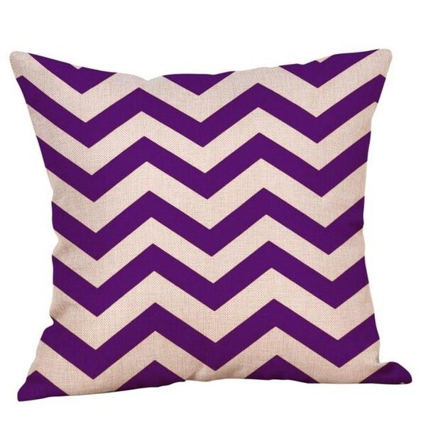 Purple Geometric Fall Autumn Cushion Cover 45x45cm 18220792-125