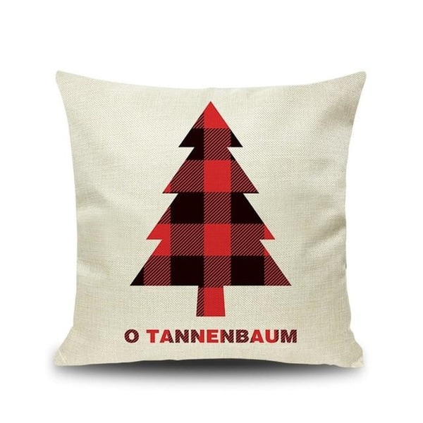 Merry Christmas Printed Throw Pillow Case 45x45cm 20991024-181