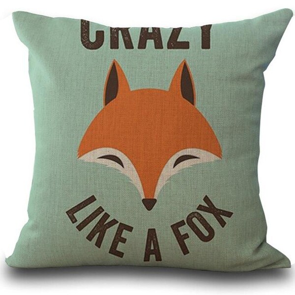 Fox Print Sofa Bed Home Decoration Pillow Case 21297735-371