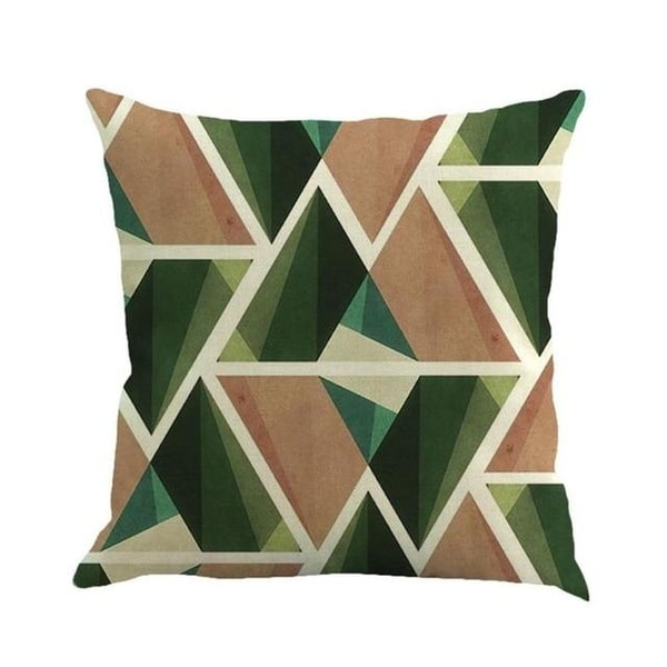 Geometric cushion cover patch Paint Linen Cushion cover 15307058-117