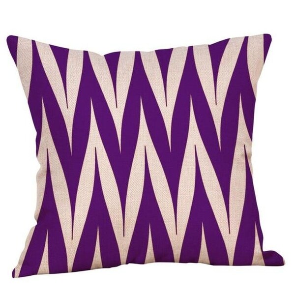 Purple Geometric Fall Autumn Cushion Cover 45x45cm 18220792-123