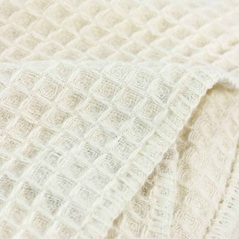 The Gray Barn Tule Waffle Wool Throw